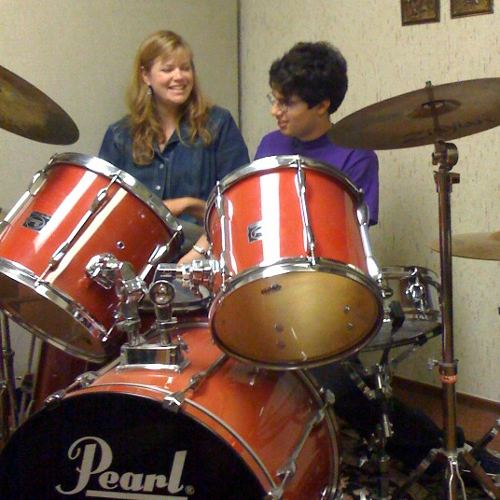 adaptive drum lessons special needs boy plays drums