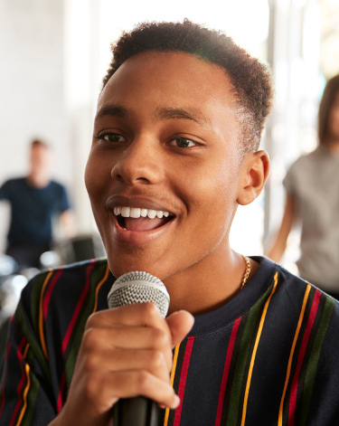 Vocalist Singing